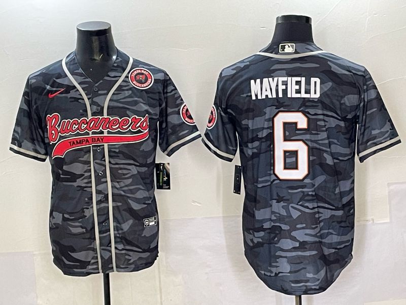 Men 2025 Tampa Bay Buccaneers #6 Mayfield Camo Joint Name Nike Limited NFL Jersey style 05->tampa bay buccaneers->NFL Jersey